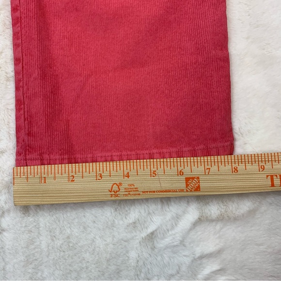 Lucky Brand Pink Mid Rise Crop Straight Corduroy Pants Size 16/33 NWT - Picture 9 of 15